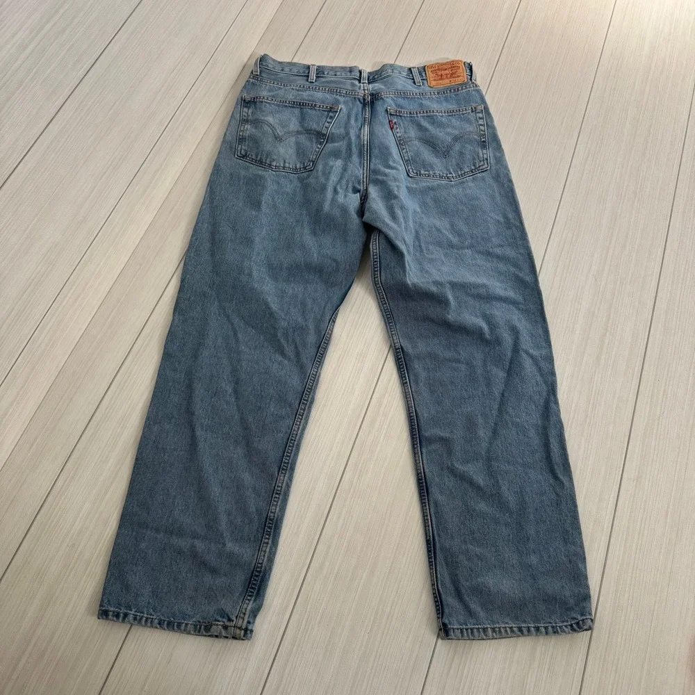 Levi's 550 Relaxed Fit Jeans Mens W38 L32 Light Wash Classic Denim Pants Vintage